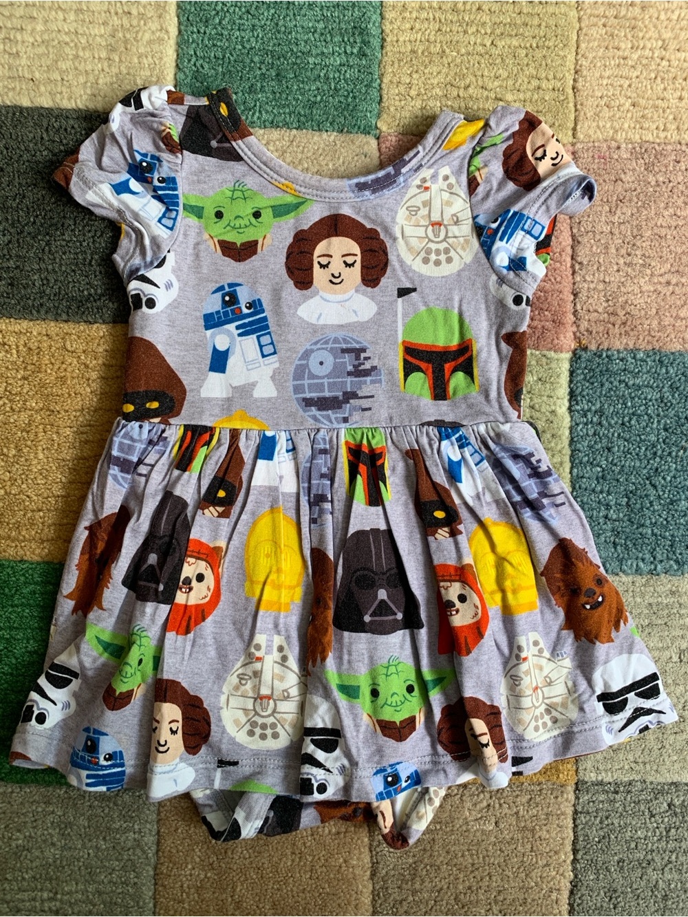 0-3M Little Sleepies Star Wars Bodysuit Dress Onesie Bamboo Twirl